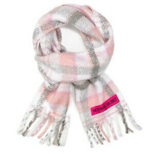 Victoria's Secret Plaid Plush Scarf